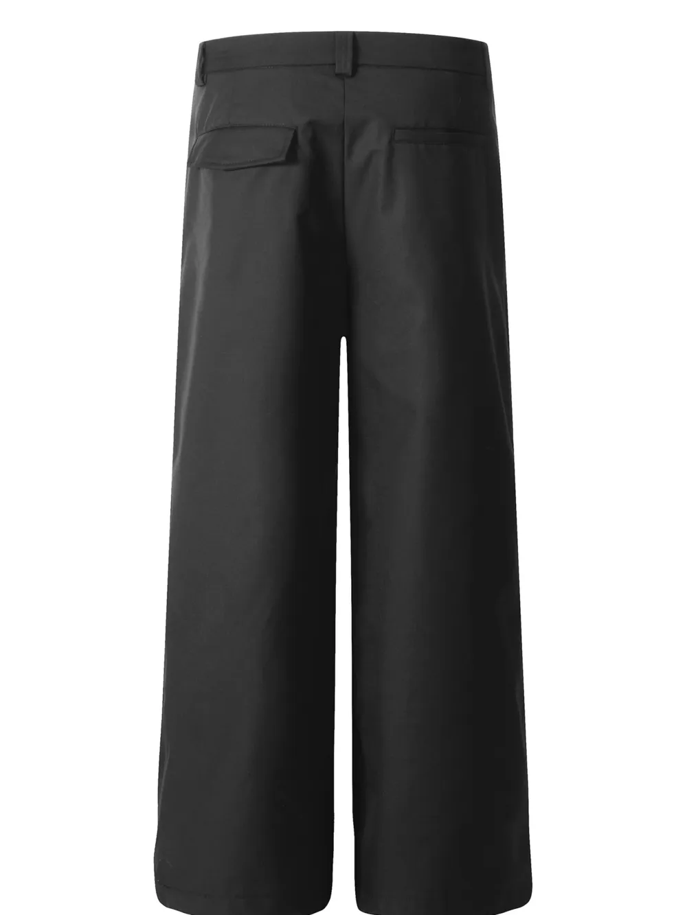 Men's Wide Leg Pleated Detail Pants, image 3
