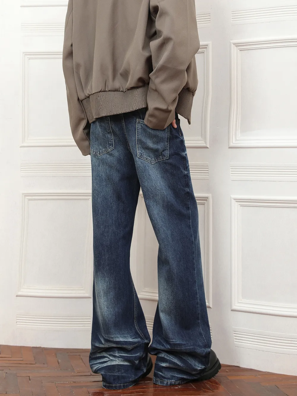 Men's Full Size Wash Loose Fit Jeans Plus Size, image 3