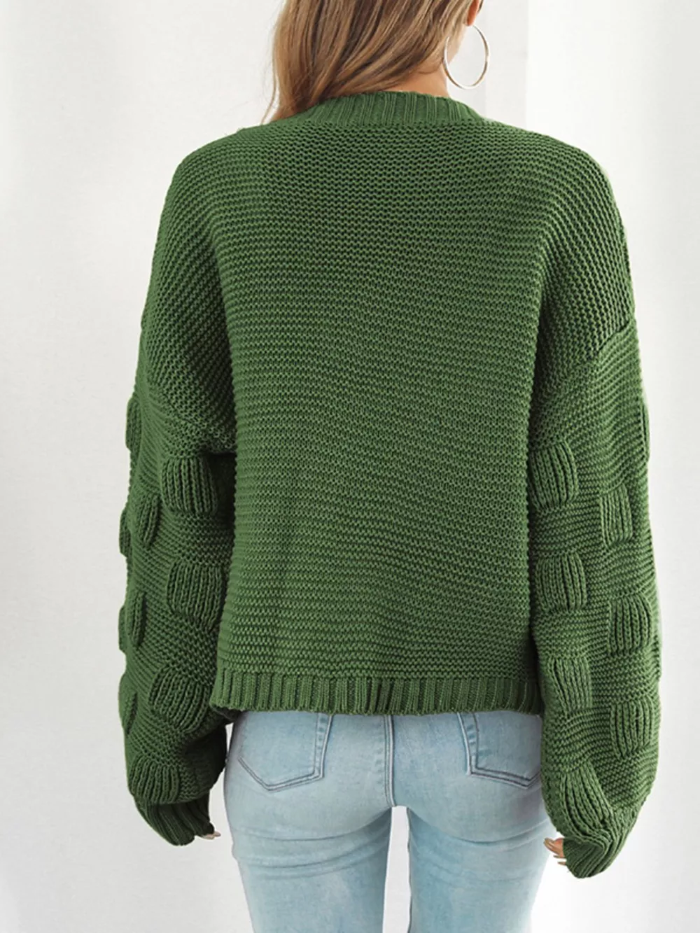 Chunky Knit Open Front Cardigan, image 2