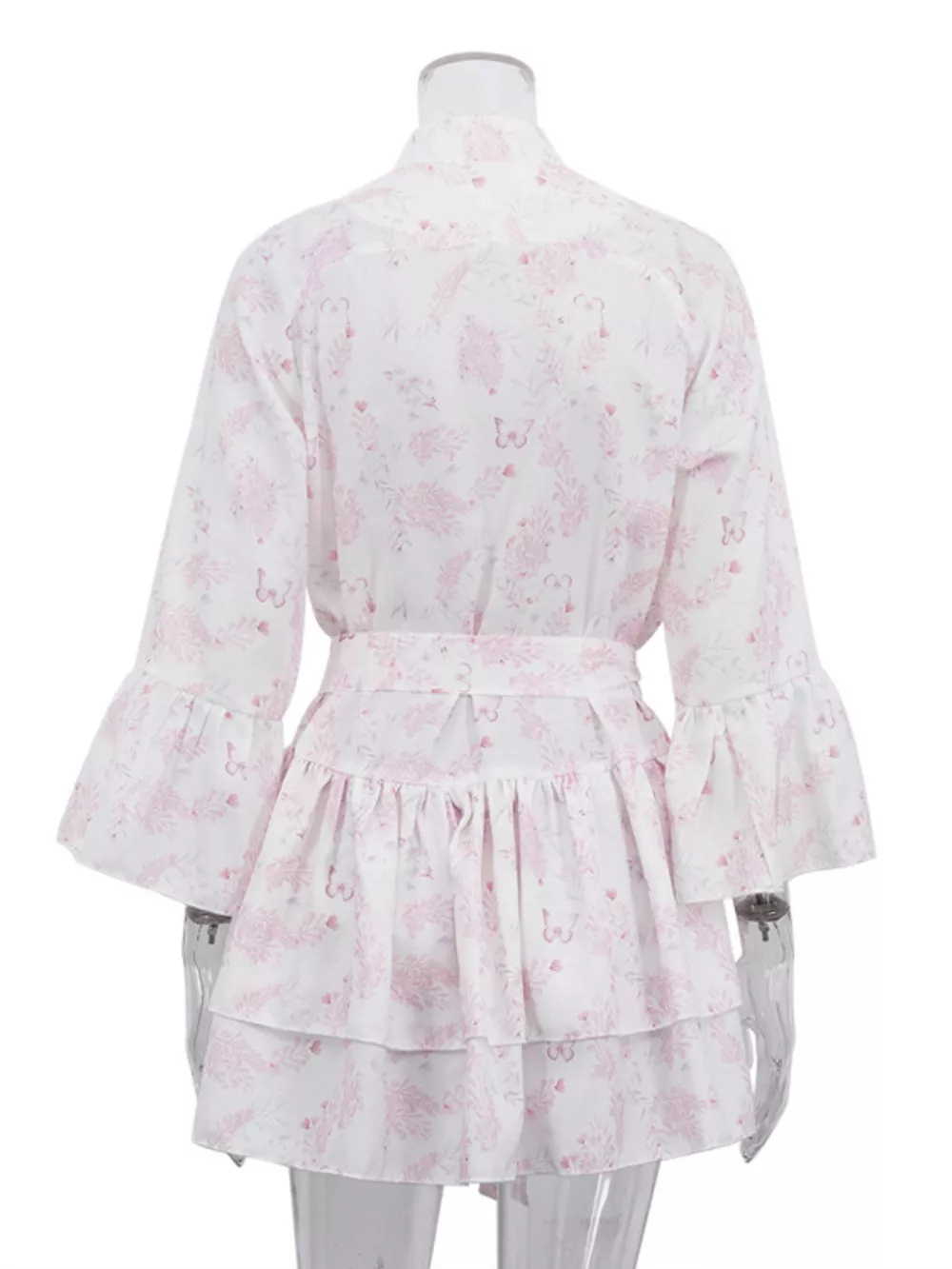 Floral Print Layered Ruffle Dress, image 6