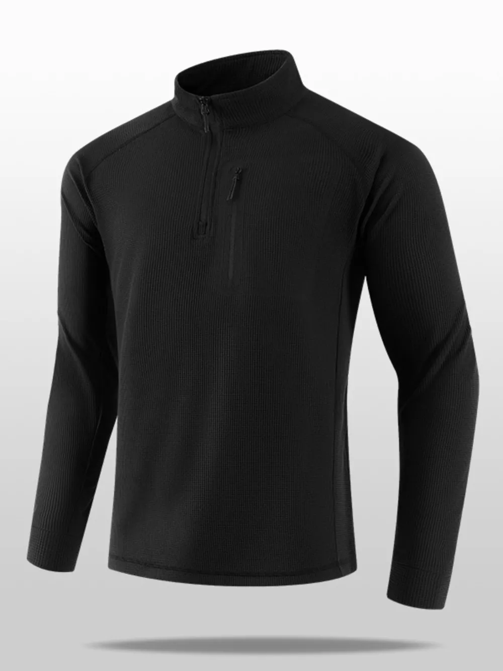 Men's Plus Size Quarter Long Sleeve Top, image 6