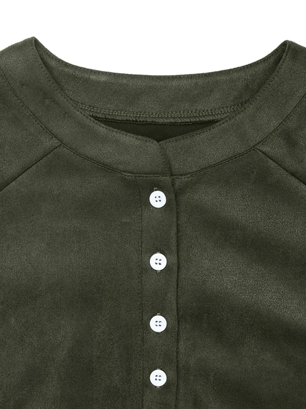 Button Front Mini Sweatshirt Dress, image 7