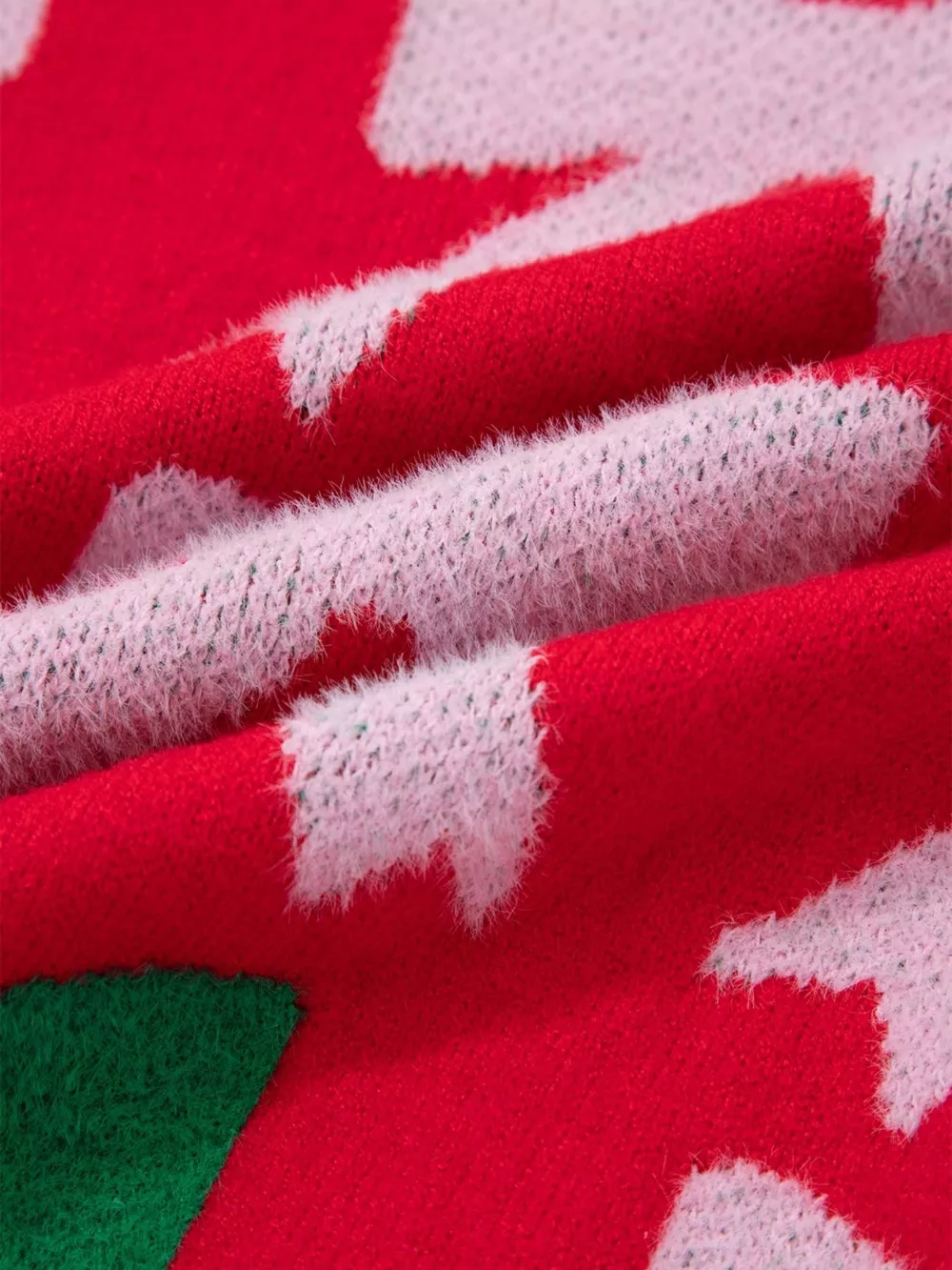 Bow Pearl Embellished Christmas Holiday Sweater, image 7