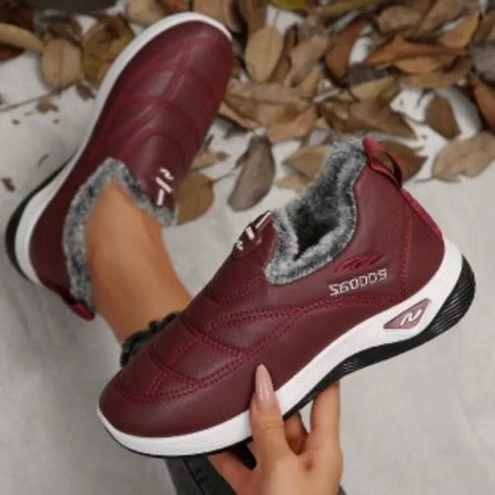 Plush Round Toe Platform Shoes, image 6