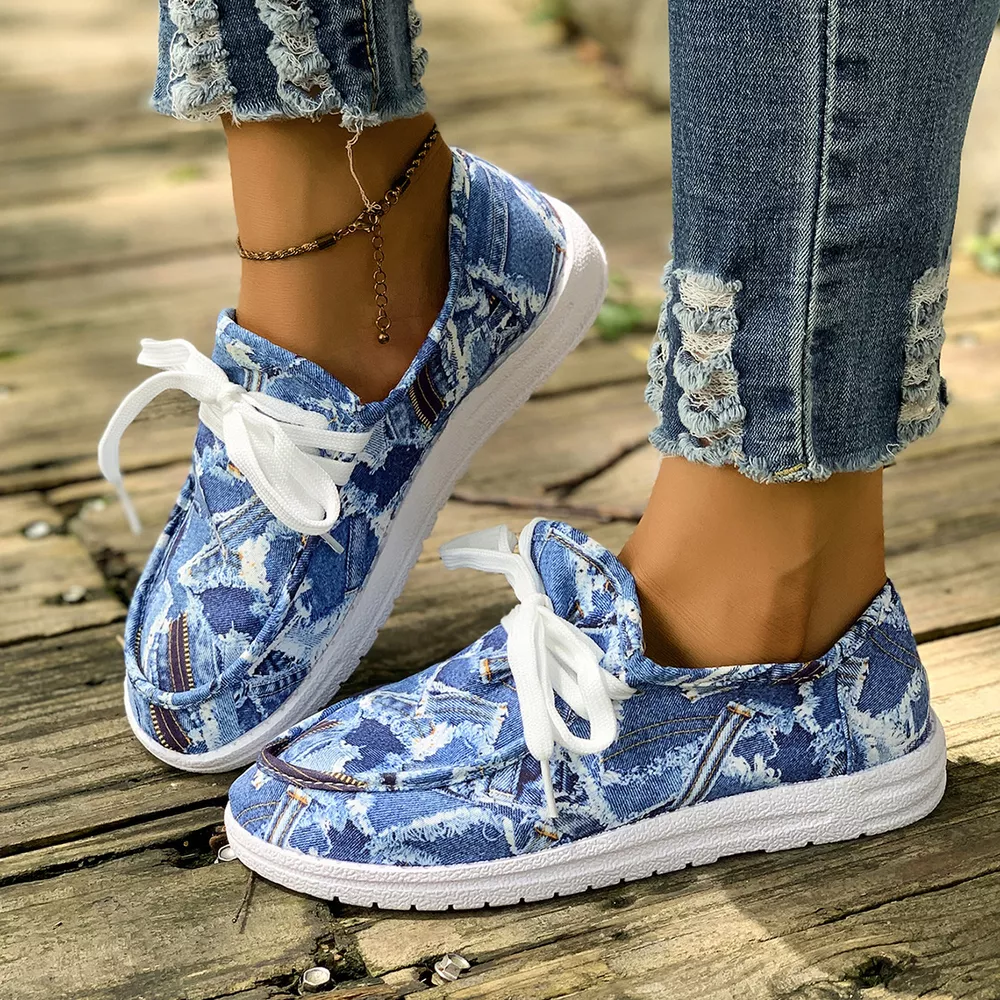 Round Toe Lace Up Sneakers, image 8
