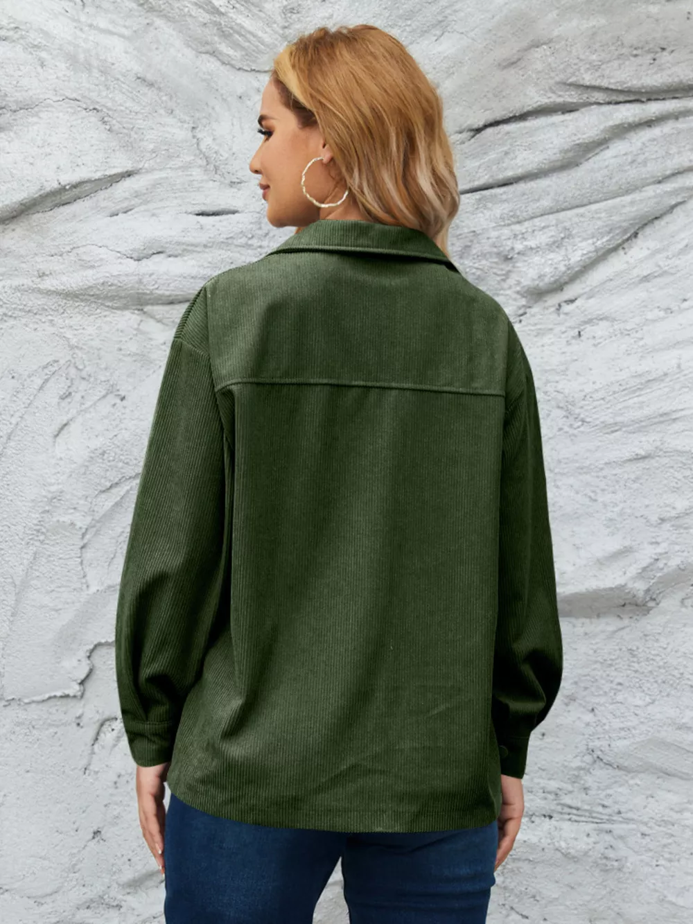 Casual Corduroy Button-Down Jacket, image 13