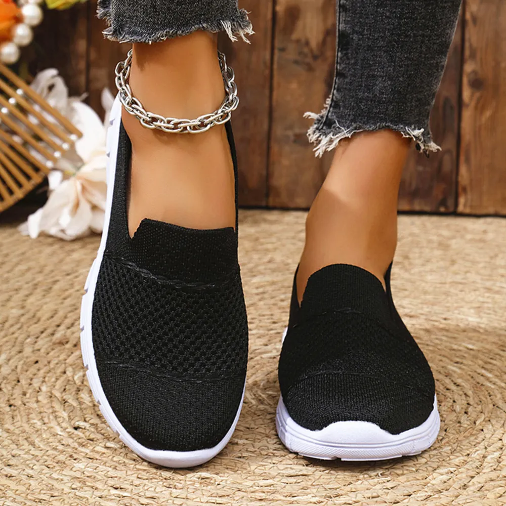 Breathable Mesh Athletic Slip-Ons