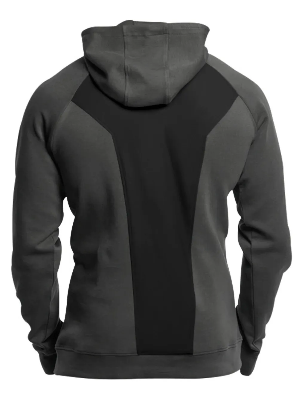 Men's Full Size Quarter Zip Long Sleeve Hoodie Plus Size, image 3