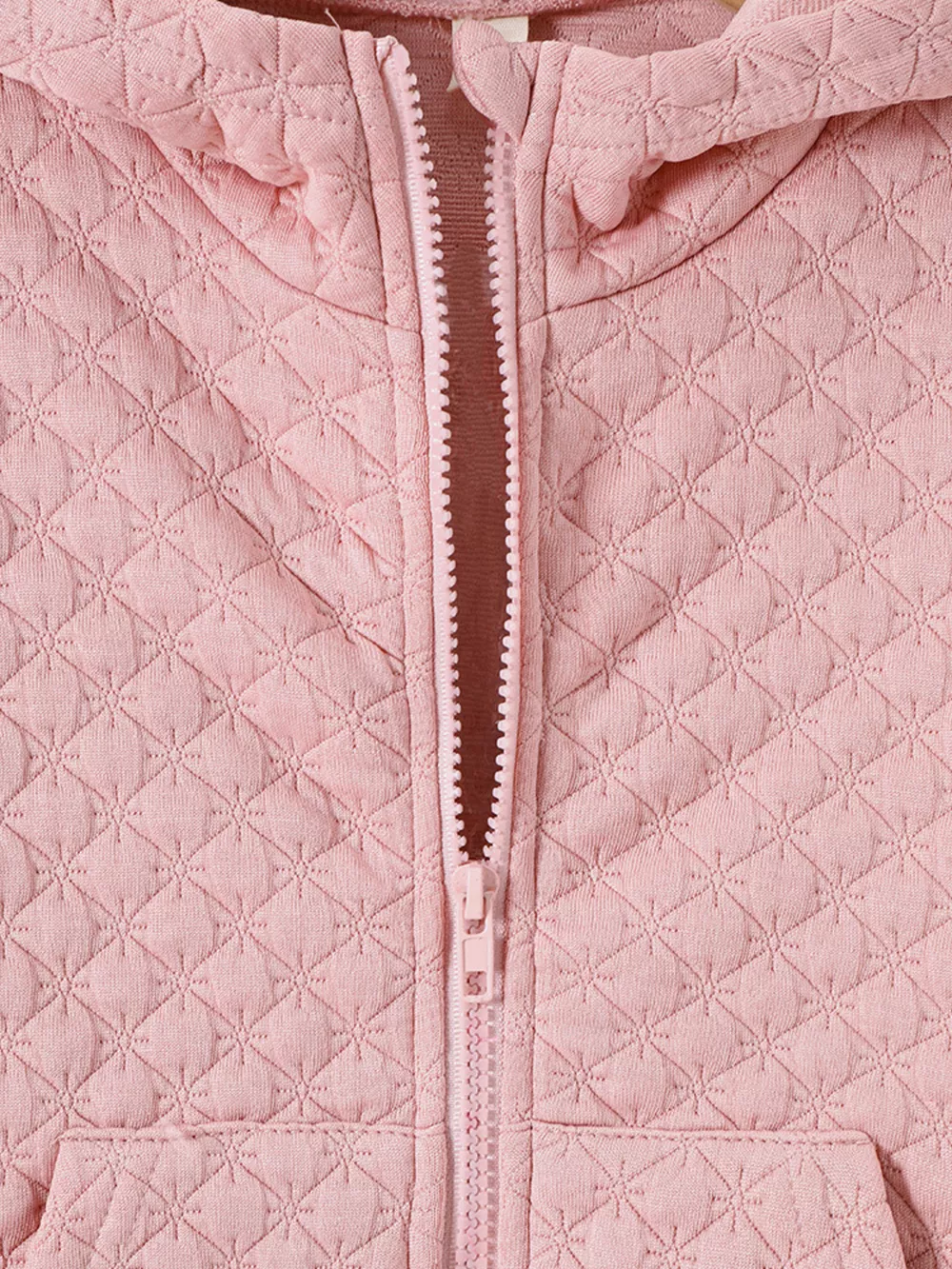 Children's Quilted Zip-Up Hooded Jacket, image 4
