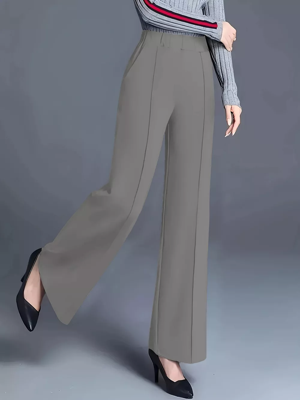 High-Waisted Wide Leg Pants, image 8