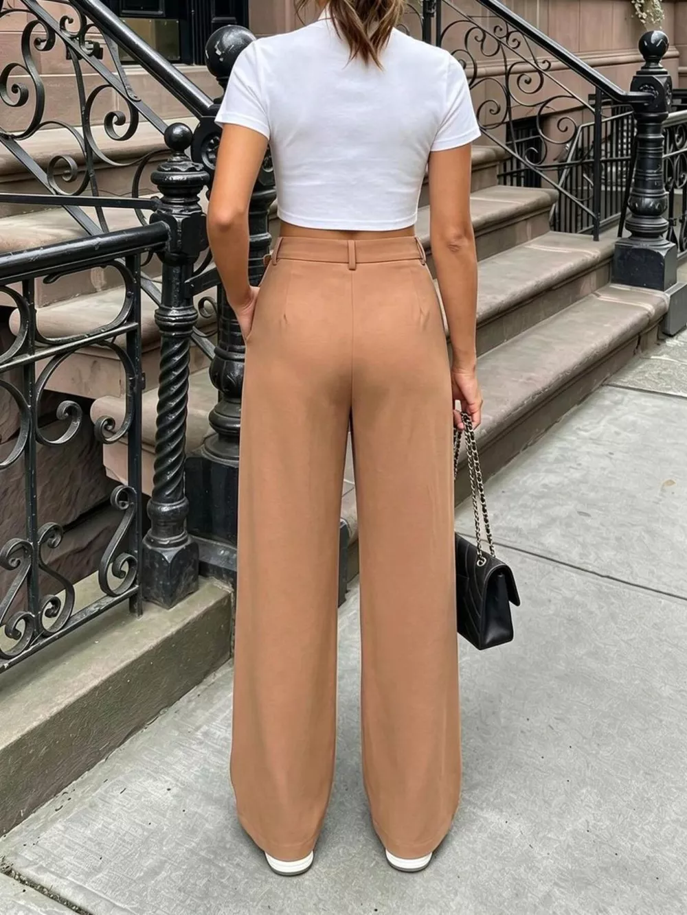 Pleated Wide Leg Pants, image 4