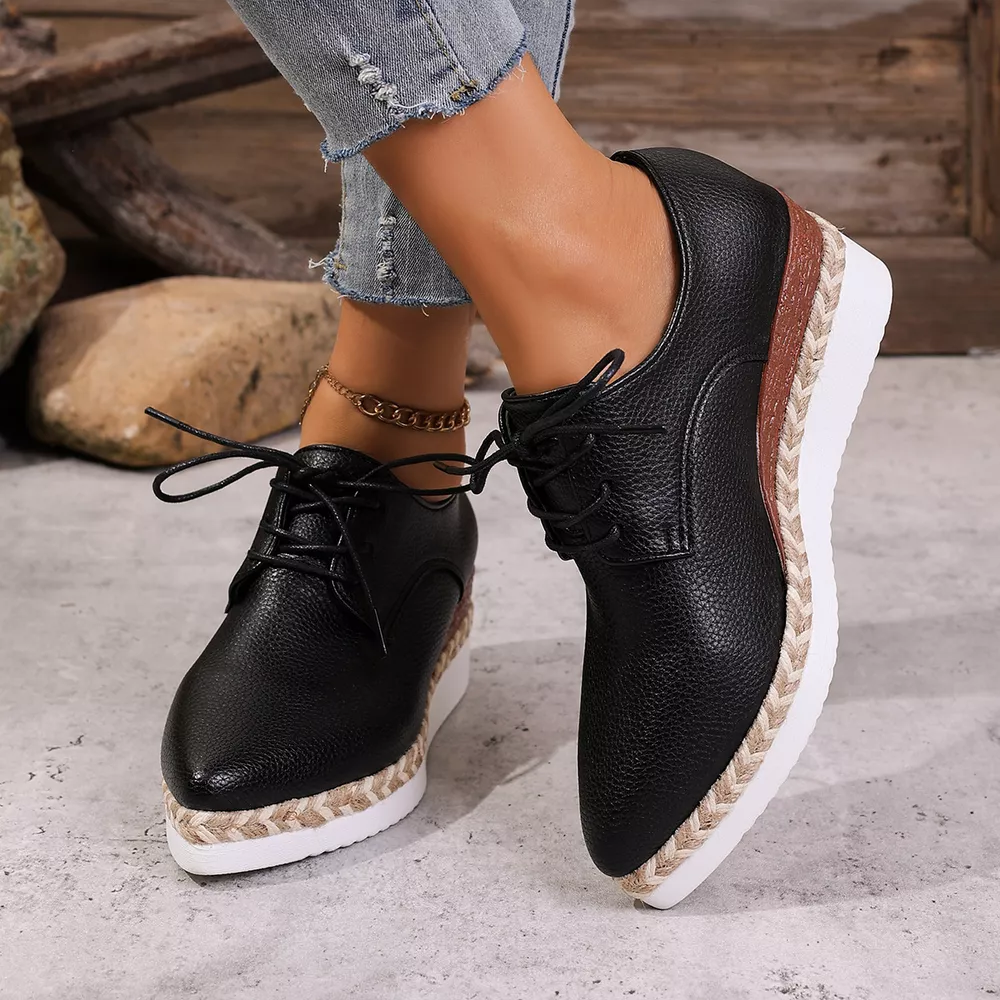 Point Toe Lace Up Sneakers, image 14