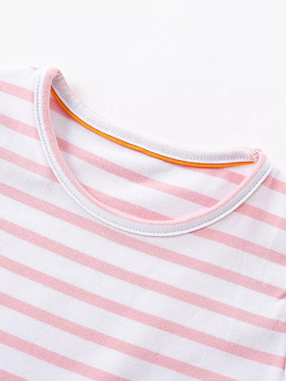 Children's Striped Top Tulle Guinea Pig Embroidered Dress, image 3