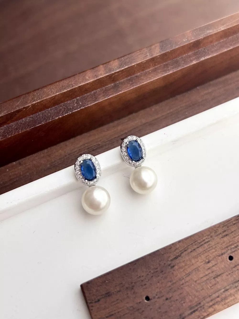 Pearl Drop Earrings, image 4