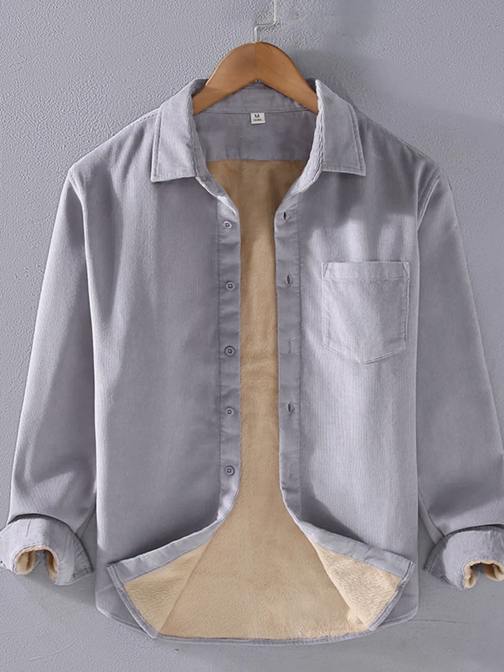 Men's Plus Size Button Up Long Sleeve Shirt, image 7