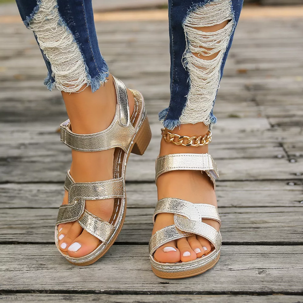 Open Toe Block Heels Sandals, image 4
