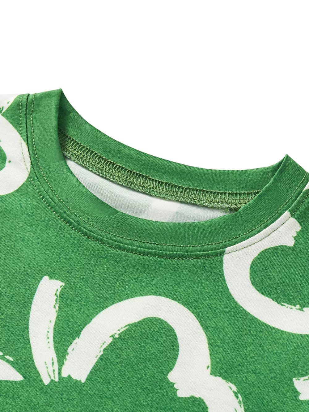 Children's Lucky Clover Print T-Shirt and Shorts Set, image 2