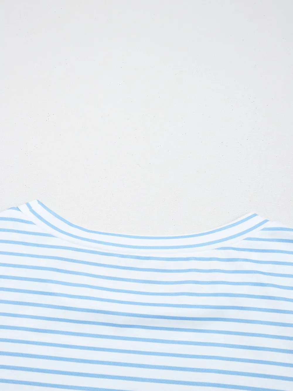 Striped Floral Sleeve Casual Blouse, image 5