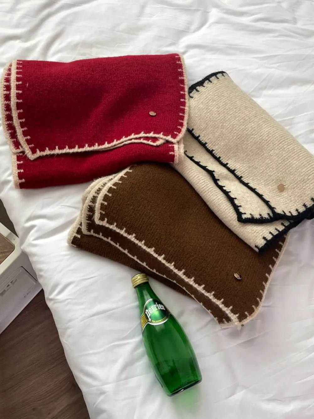 Contrast Trim Knit Scarf, image 6