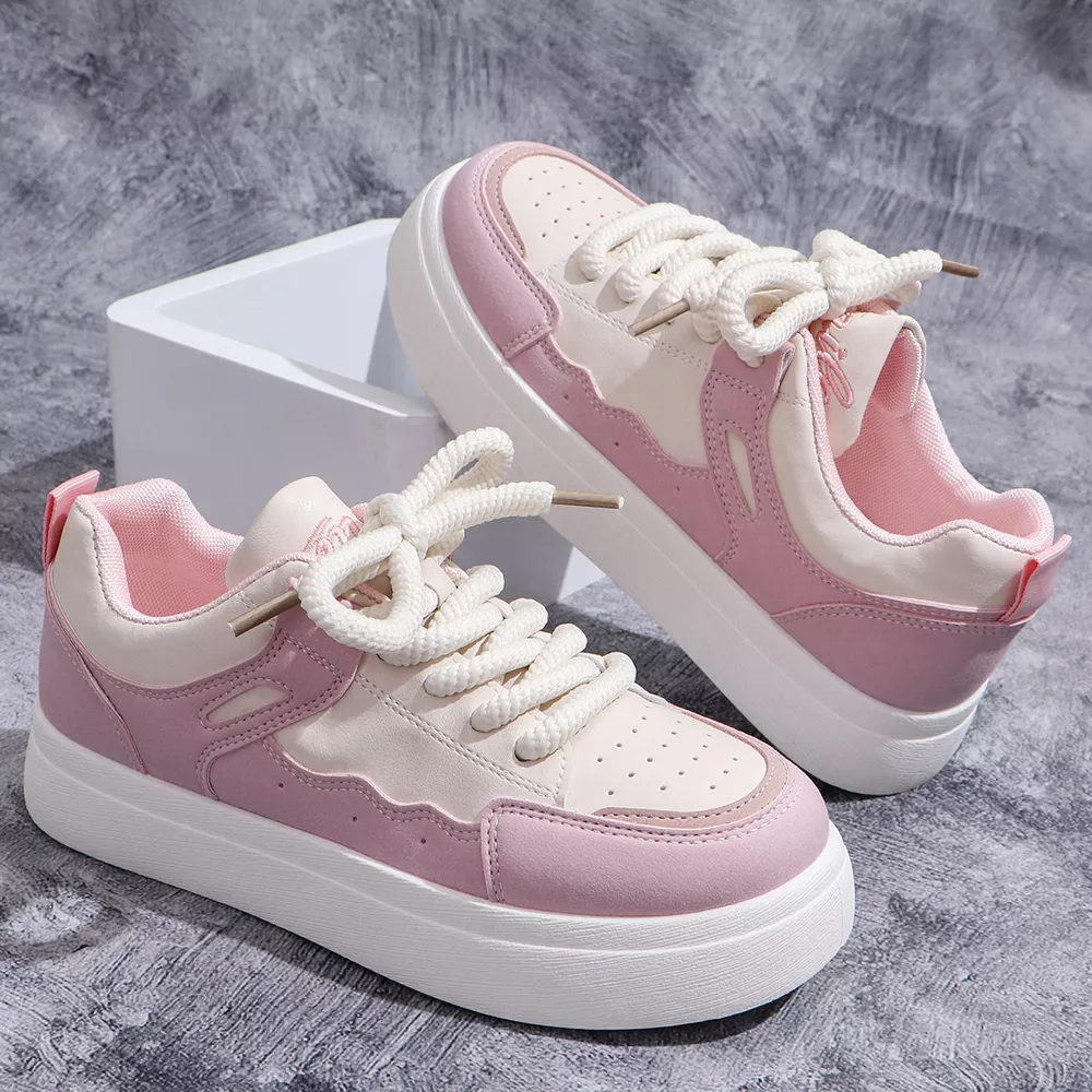 Round Toe Platform Sneakers, image 8