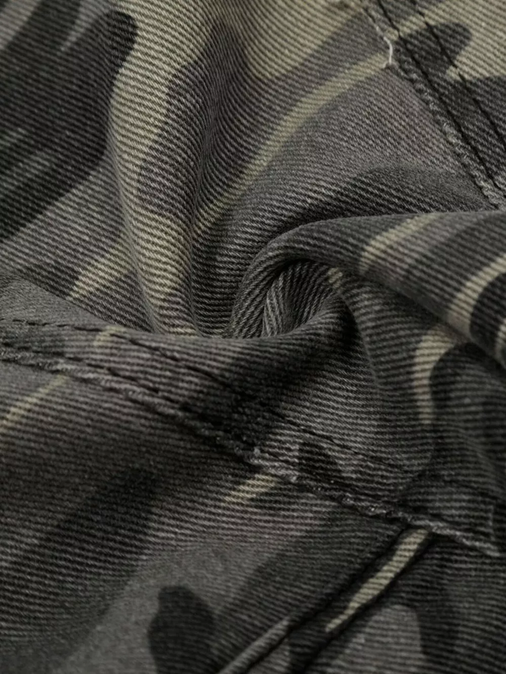 Men's Camouflage Cargo Denim Capris, image 5