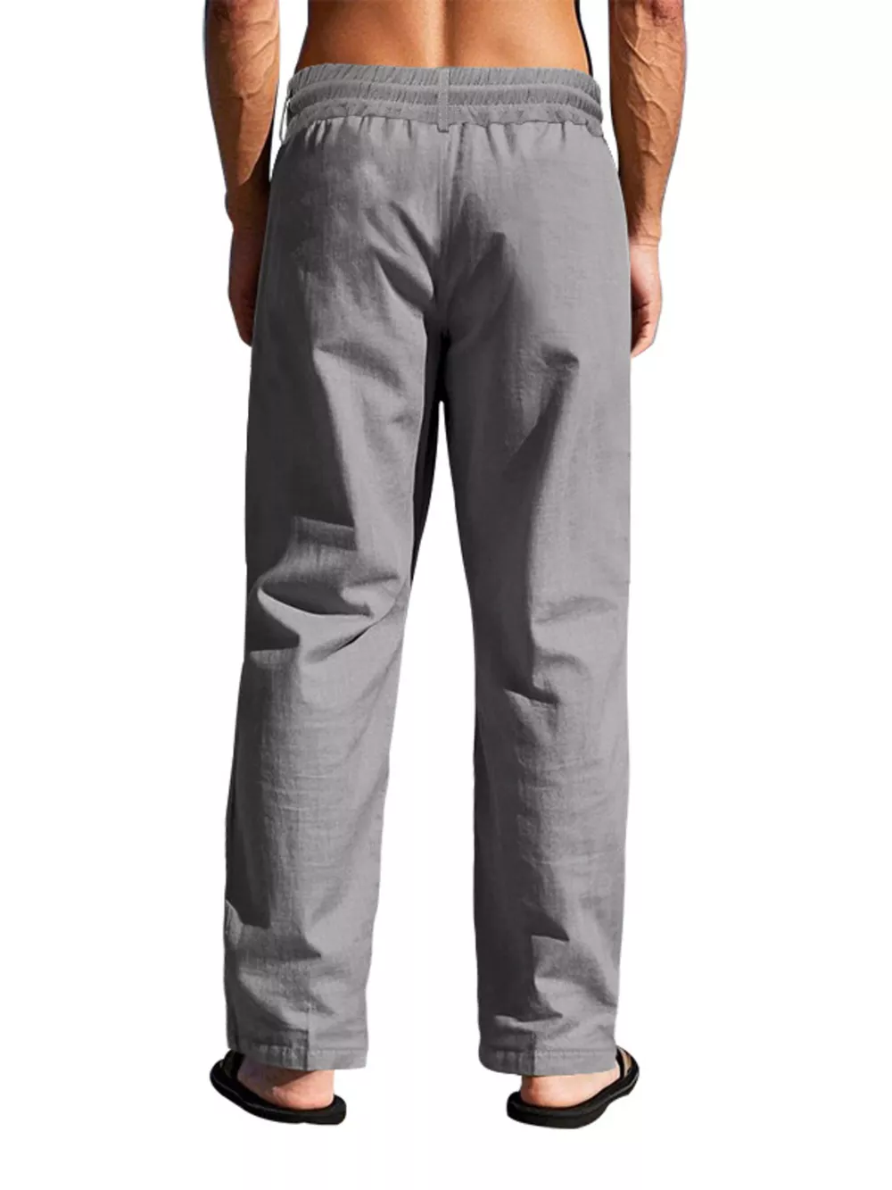 Men's Full Size Drawstring Pants with Button-Front Detail Plus Size, image 13