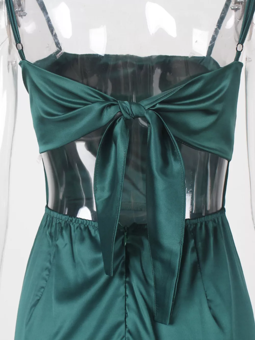 Spaghetti Strap High-Slit Maxi Dress, image 9