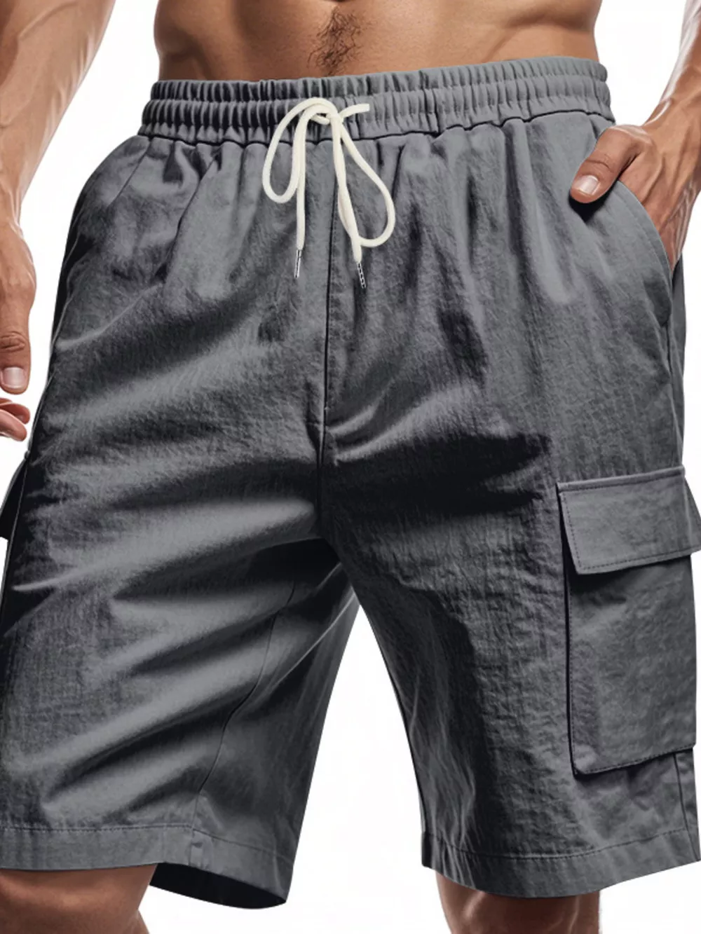 Men's Full Size Casual Lightweight Cargo Shorts Plus Size, image 2