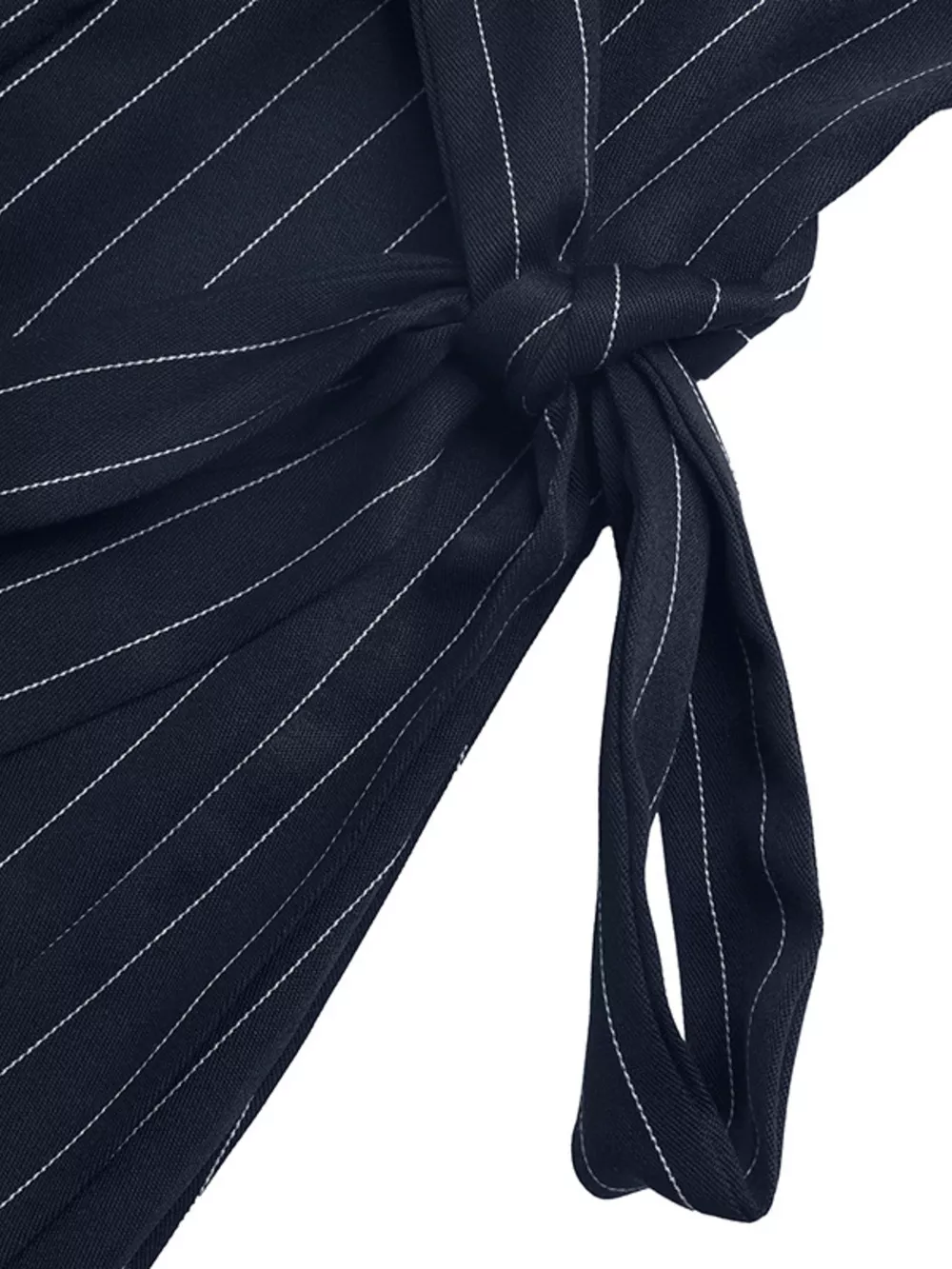 Striped Sleeveless Tie Waist Dress, image 9