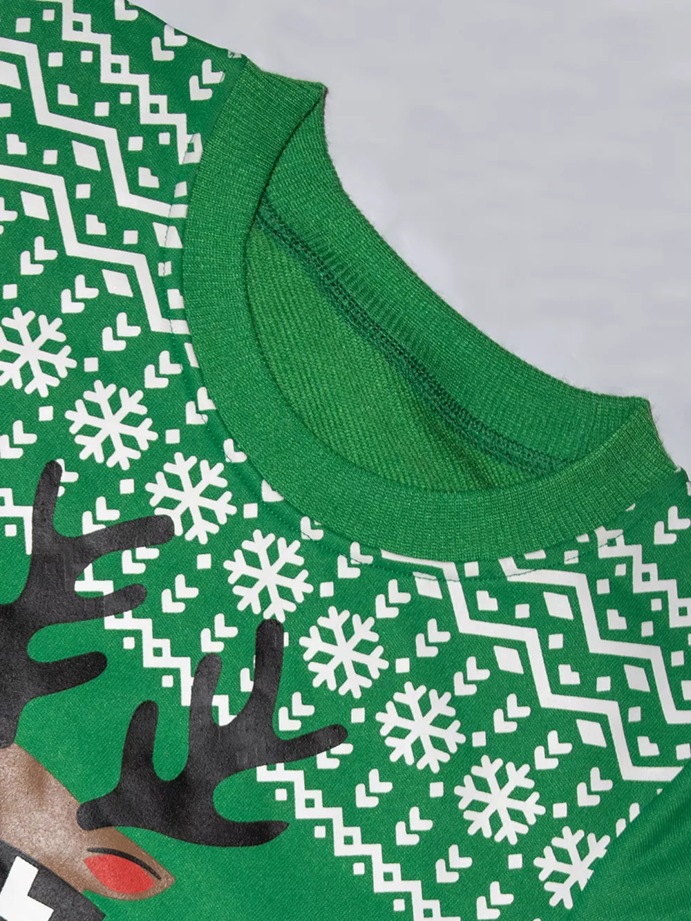 Children's Christmas Reindeer Graphic Crewneck Sweatshirt, image 2