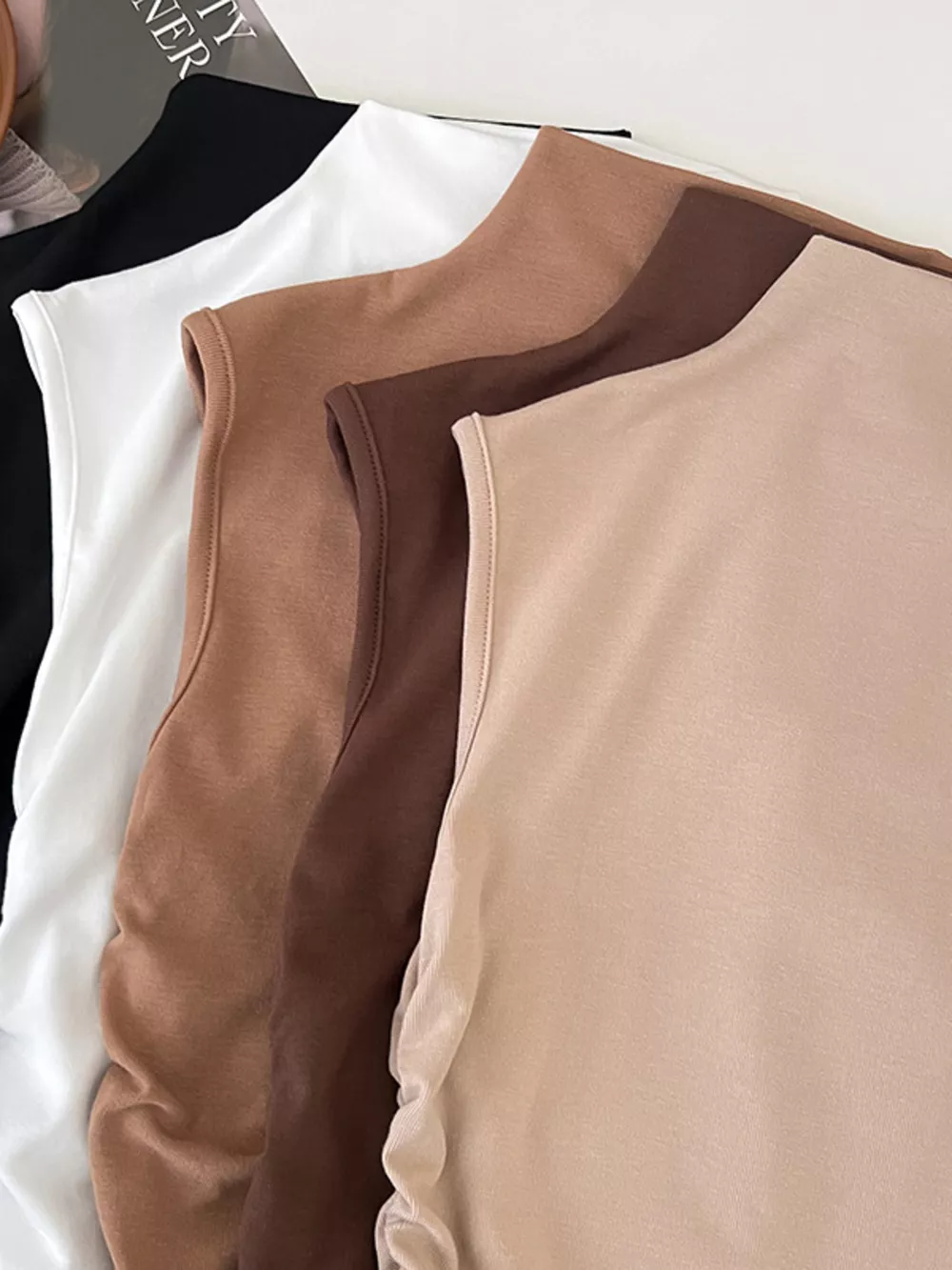 Ruched Mock Neck Tank, image 12