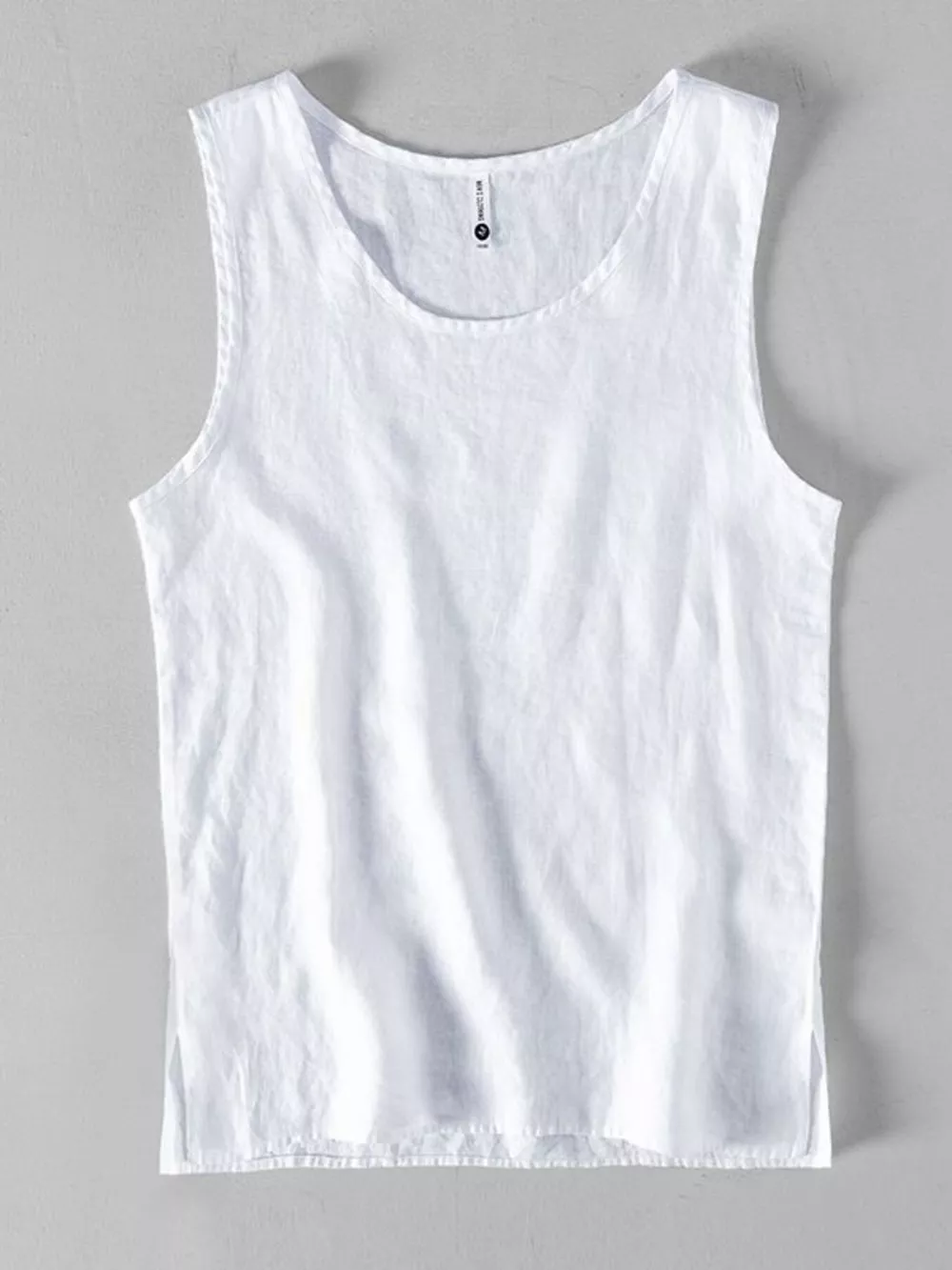 Men's Plus Size Round Neck Tank, image 3