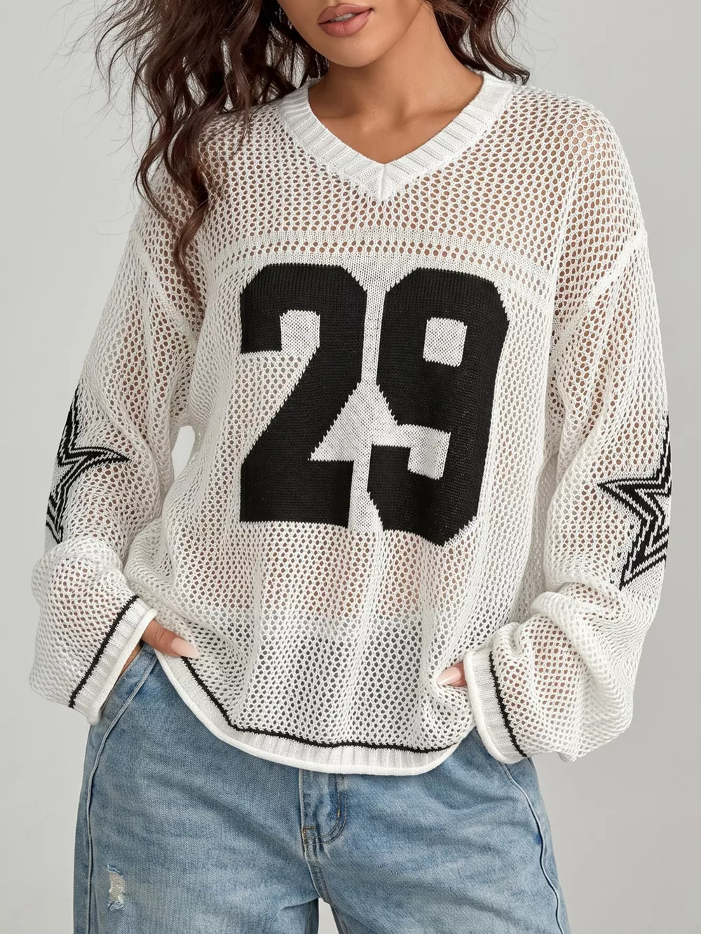 Number 29 Openwork Knit Cover Up, image 4