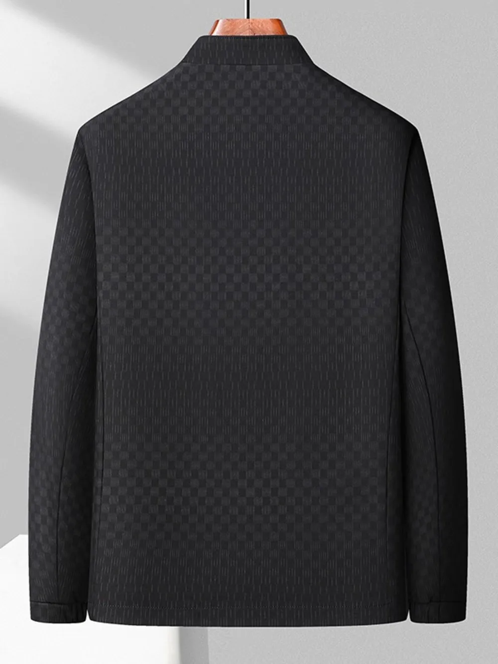 Men's Plus Size Zip Up Long Sleeve Jacket, image 10