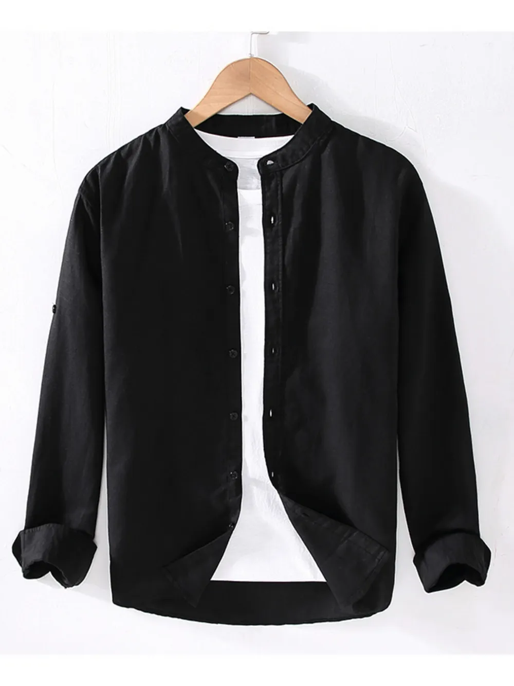 Men's Full Size Button Up Long Sleeve Shirt Plus Size