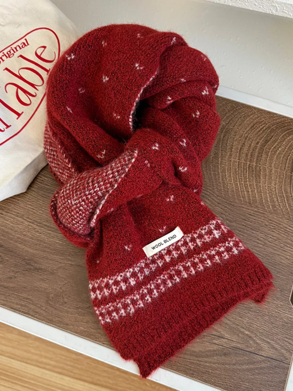 Winter Warm Knitted Scarf, image 9
