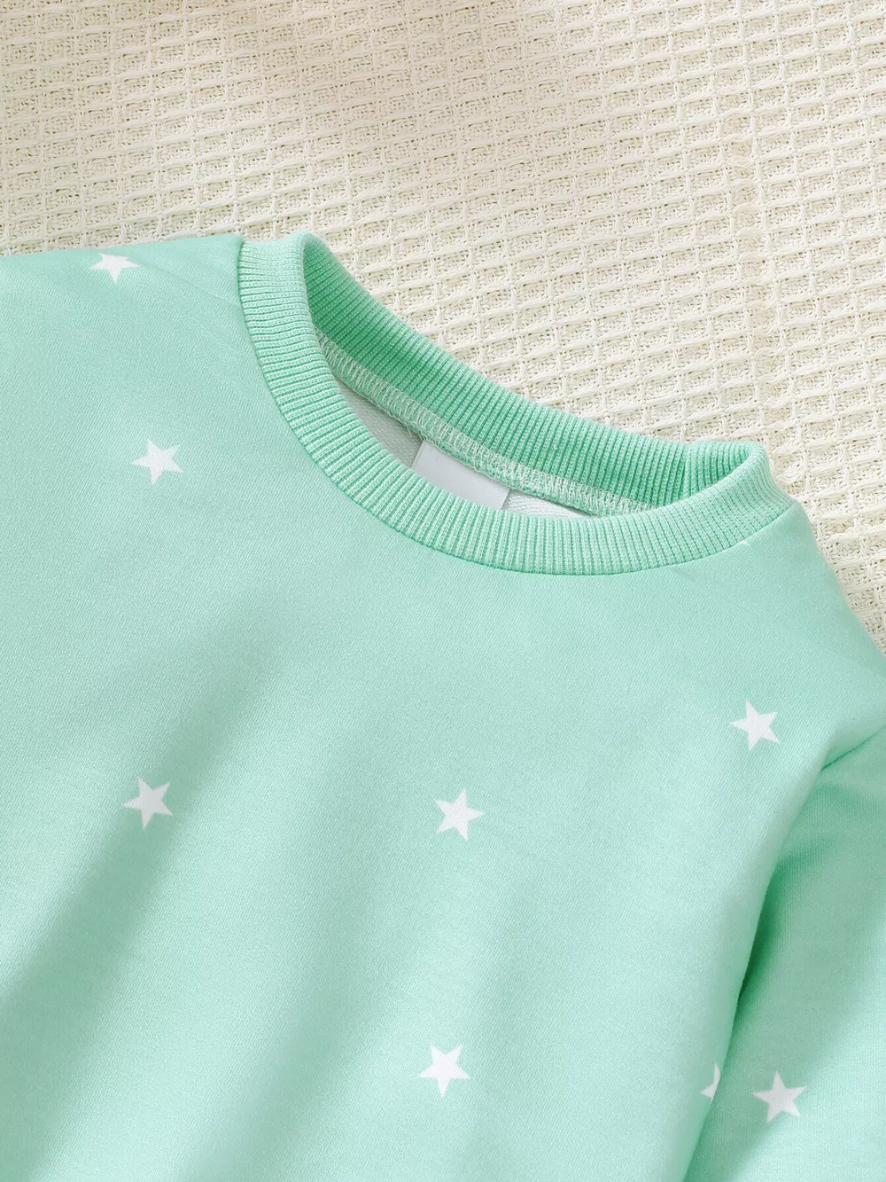 Children's Star Print Long Sleeve Sweatshirt and Jogger Set, image 2