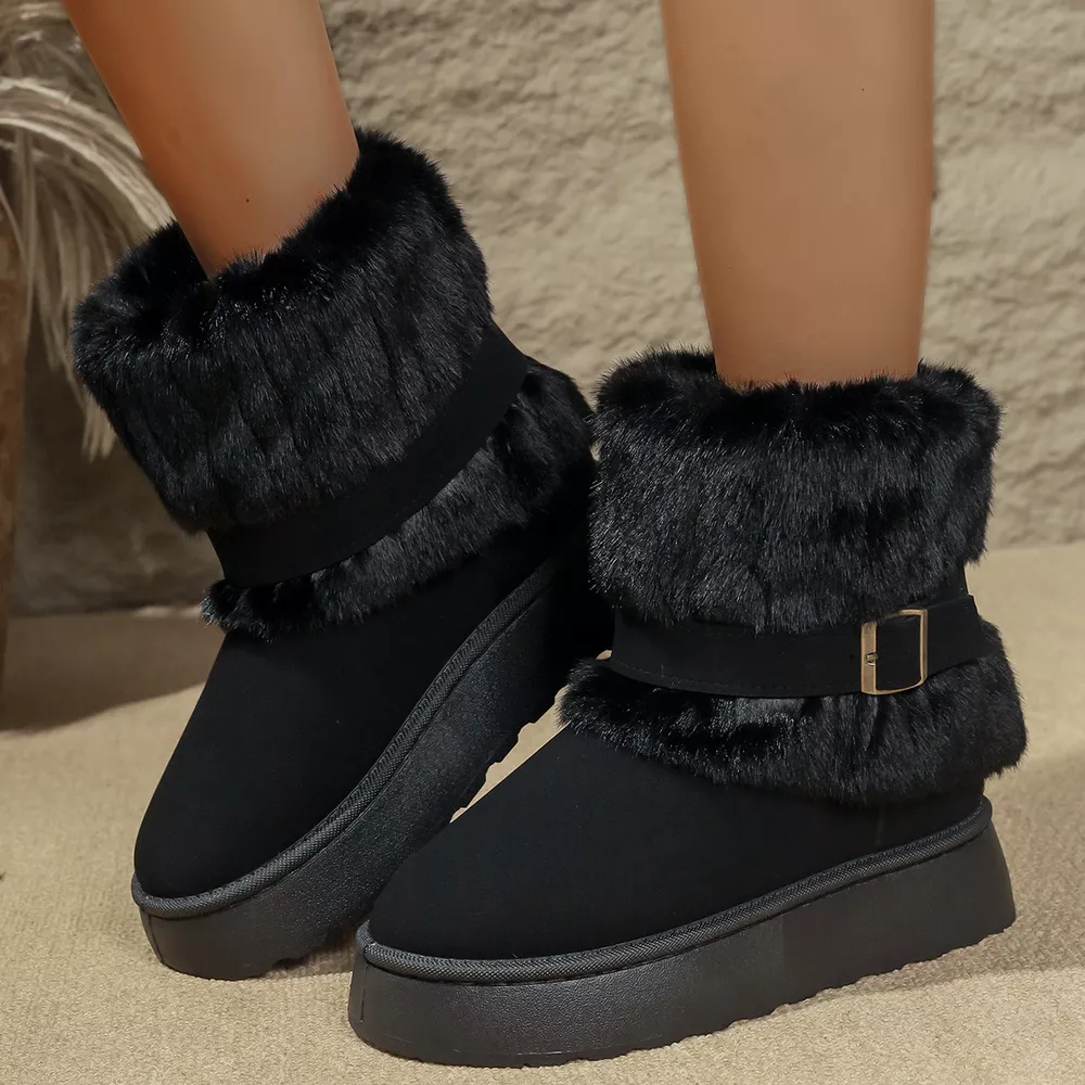 Round Toe Platform Boots, image 3