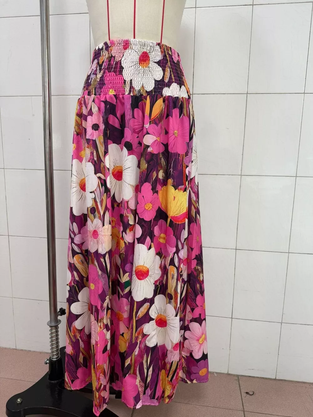 Floral Print High-Waisted Maxi Skirt, image 8