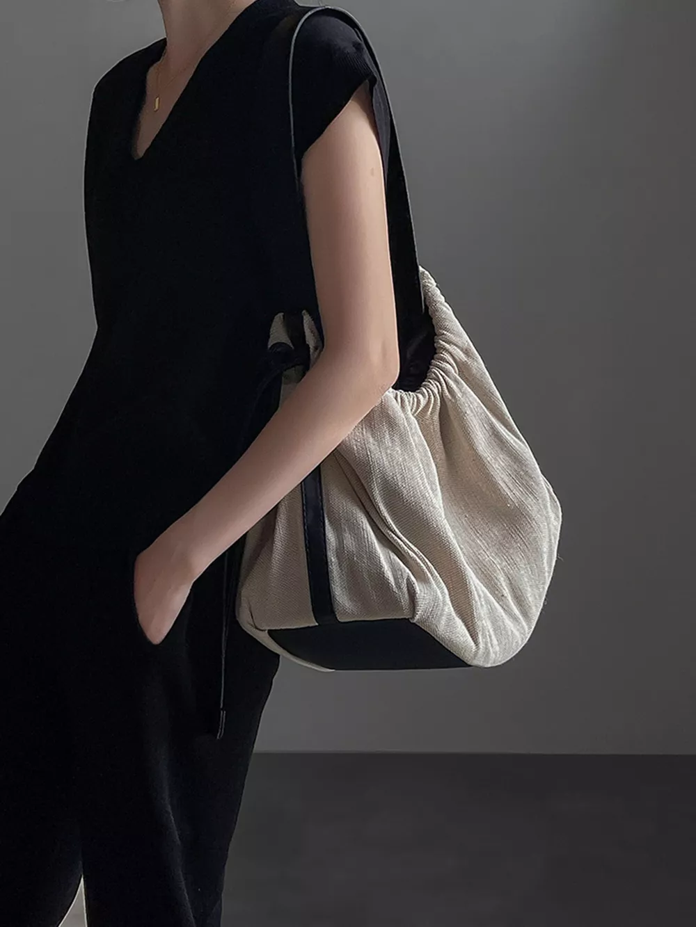 Drawstring Closure Handbag, image 2