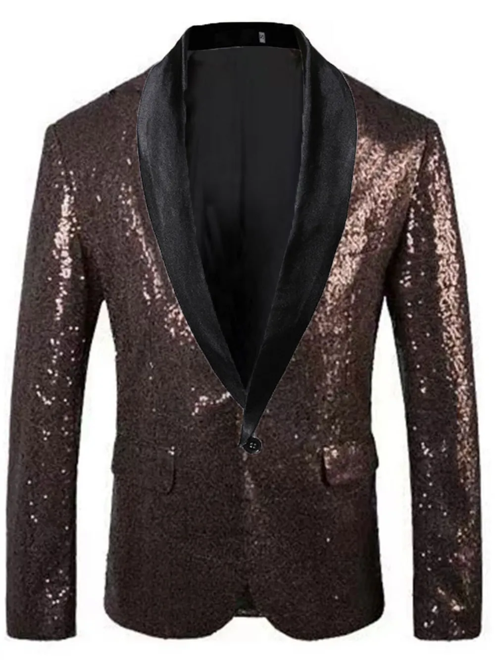 Men's Sequin Long Sleeve Blazer, image 15