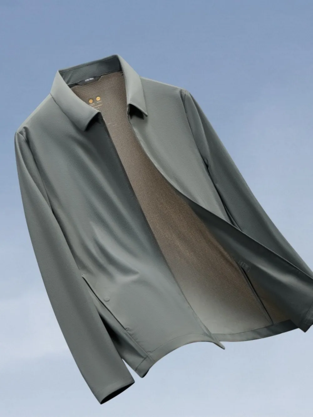 Men's Plus Size Zip Up Long Sleeve Jacket, image 6