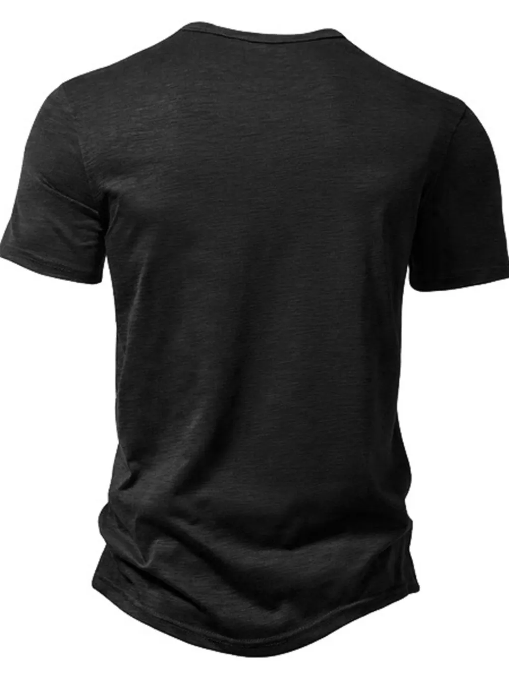 Men's Full Size Button Detail Short Sleeve Active T-Shirt Plus Size, image 11