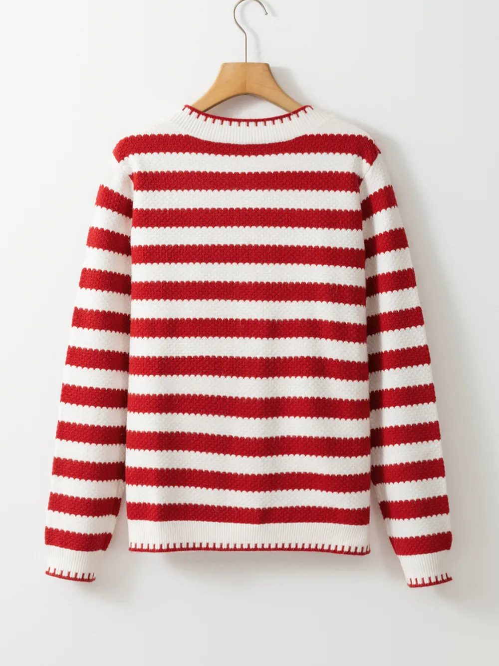 Button Down Striped Long Sleeve Cardigan, image 12