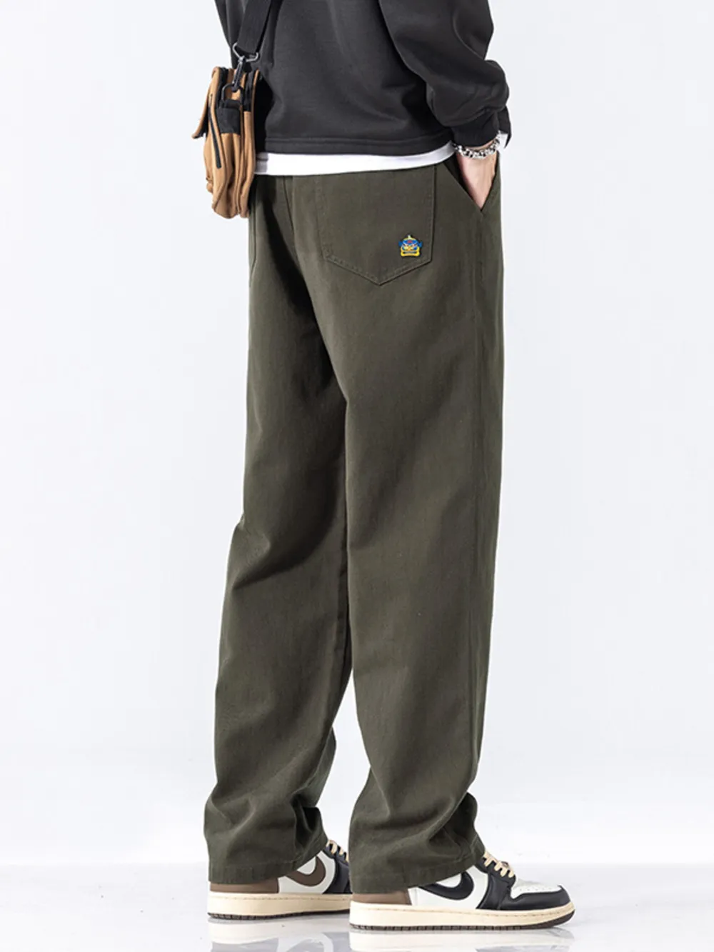 Men's Full Size Casual Loose-Fit Drawstring Pants Plus Size, image 15