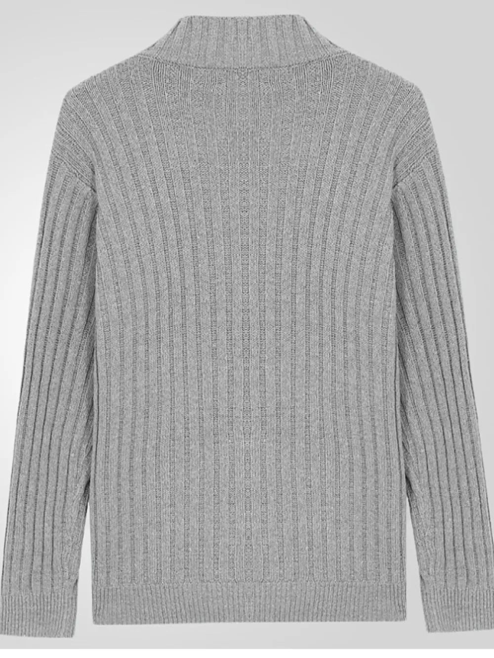 Men's Full Size Ribbed Button Up Cardigan Plus Size, image 3