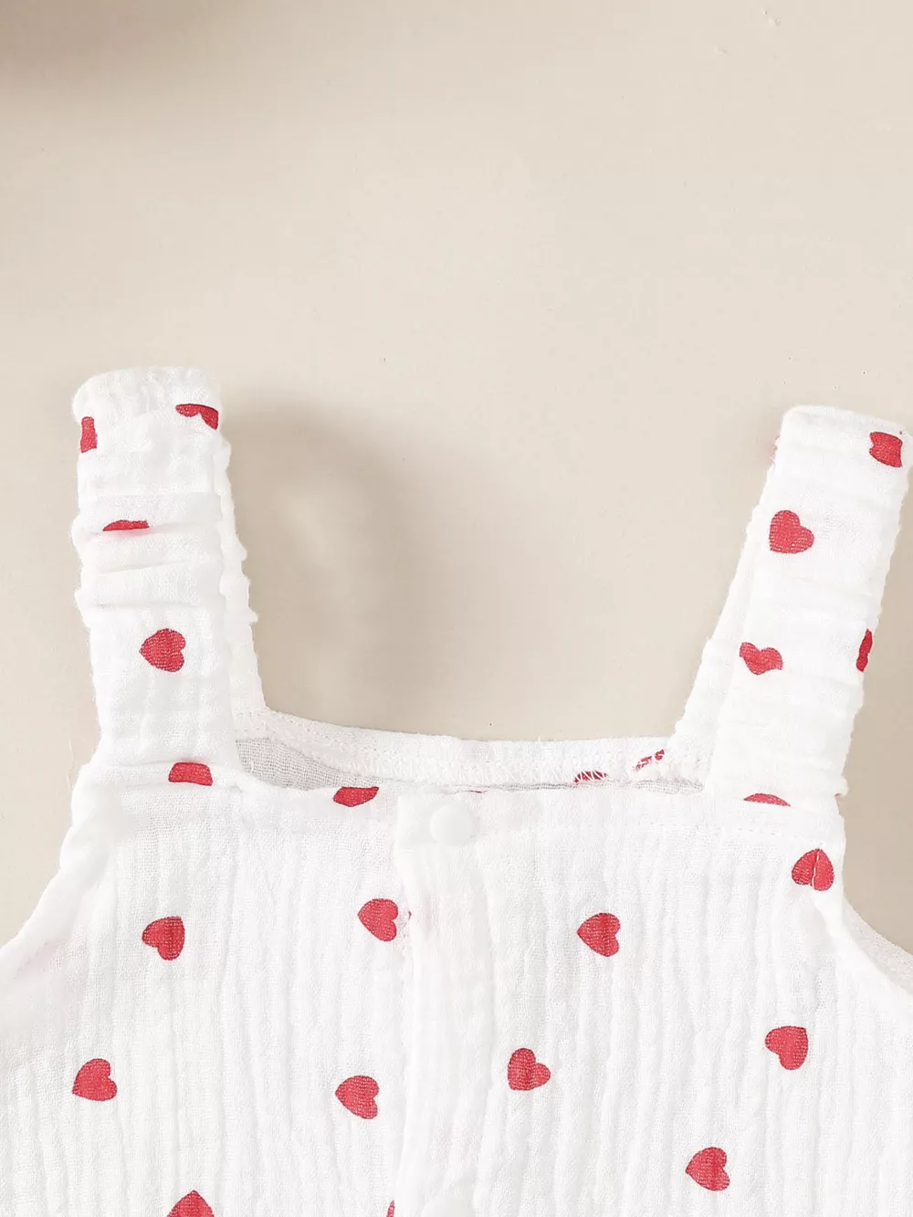 Children's Heart Print Top and Flare Pants with Headband, image 3