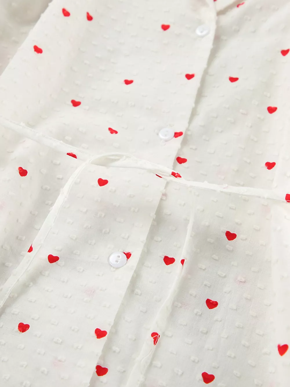 Heart Print Long Sleeve and Pants Lounge Set, image 6
