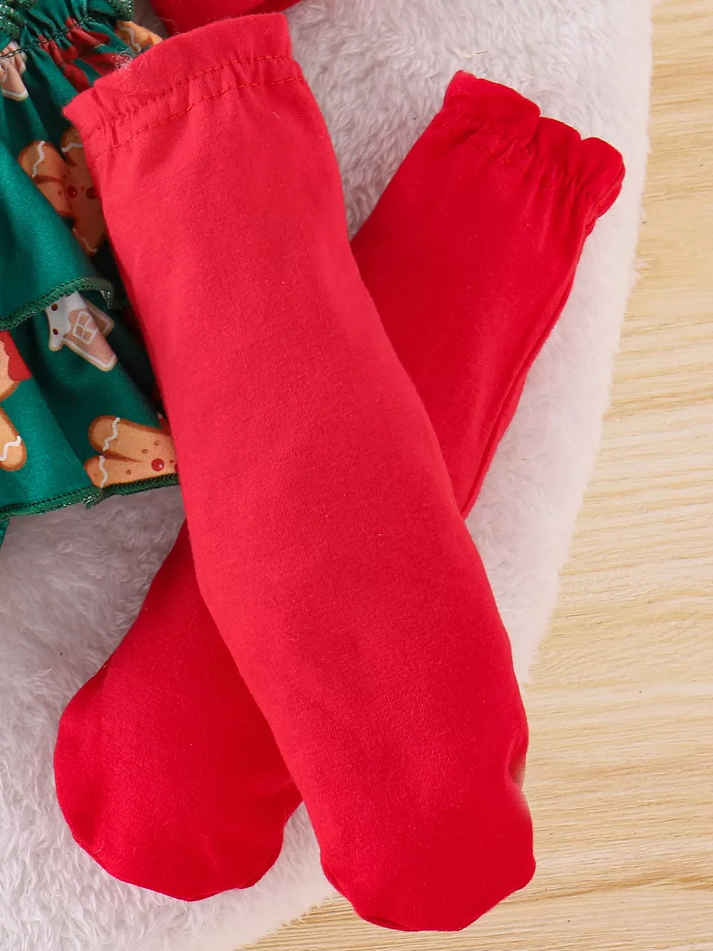 Children's My First Christmas Ruffle Sleeve Set, image 12