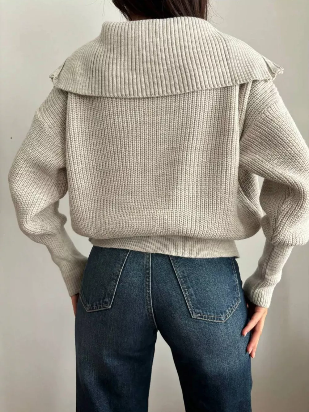 Zip Up Dropped Shoulder Cardigan, image 26
